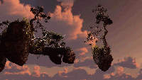 Floating at Sunset